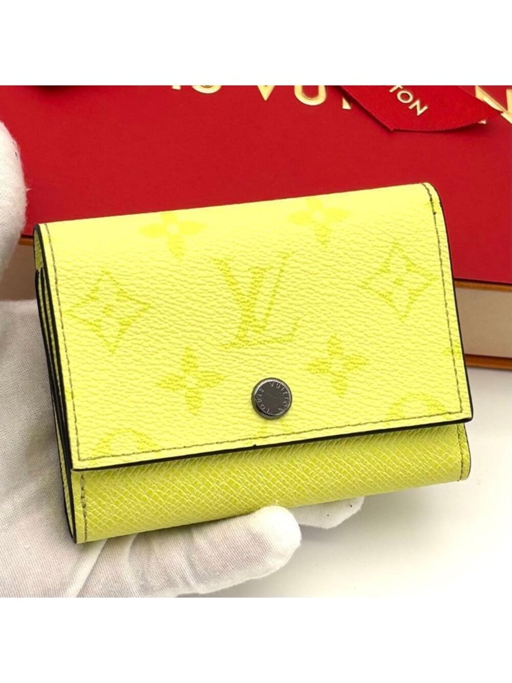 Louis Vuitton Victor Wallet Taigarama Yellow